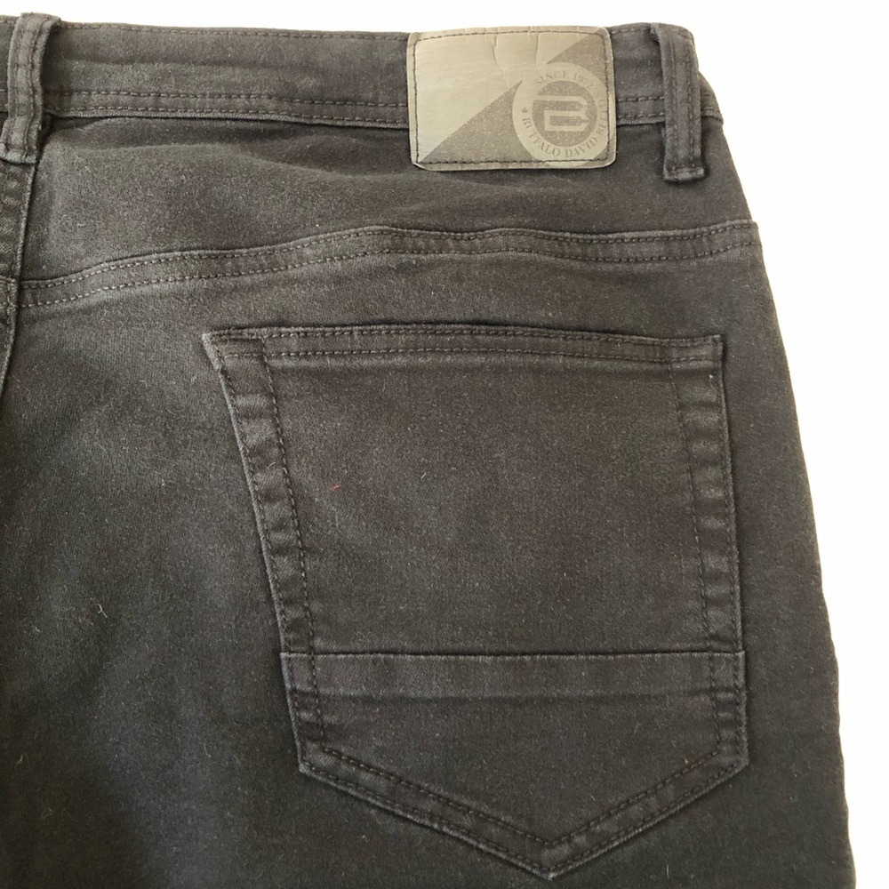 Buffalo David Bitton Black Men's Straight Leg Jeans Archer Fit - Picture 5 of 8